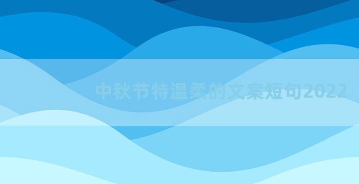 中秋节特温柔的文案短句2022