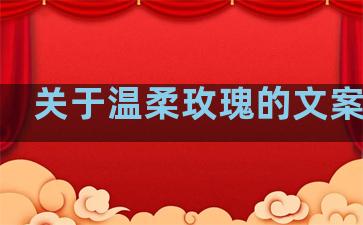 关于温柔玫瑰的文案句子