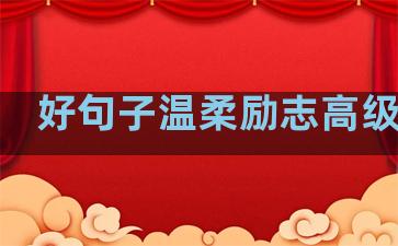 好句子温柔励志高级句子